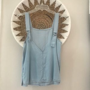 RVCA washed indigo tank